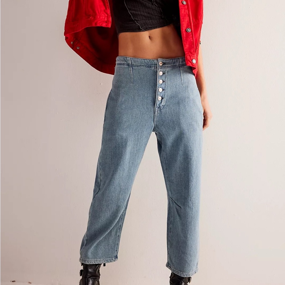 We the Free Osaka Midrise Barrel Jean